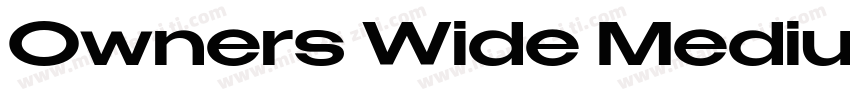 Owners Wide Medium字体转换